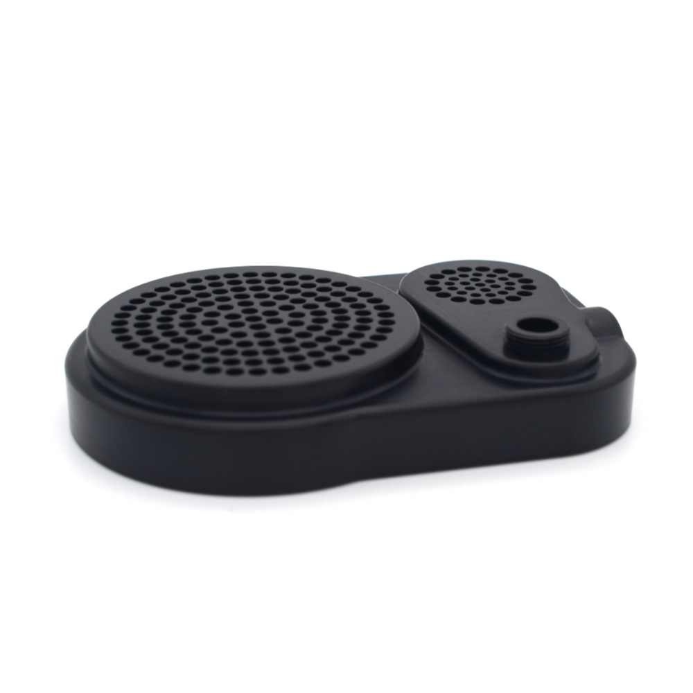 Aluminium 6082 T6 speaker component with black anodising